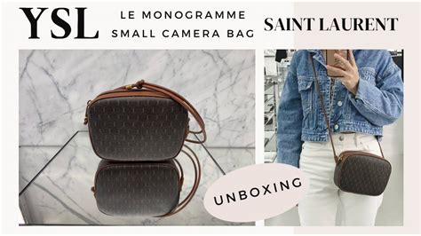 ysl monogram saint laurent camera bag men|Le Monogramme small camera bag in canvas and smooth leather .